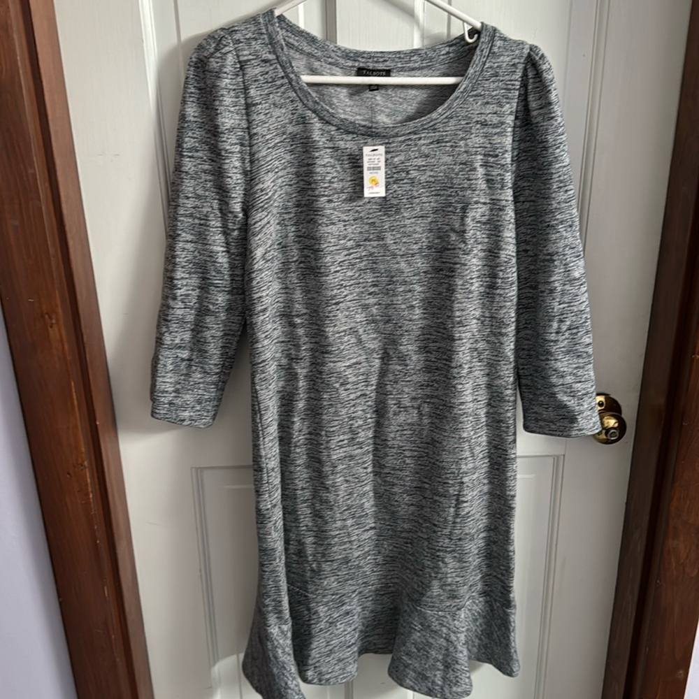 Talbots Gray Knit Dress